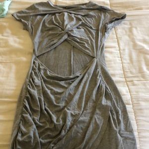 BLUE BLUSH GREY DRESS